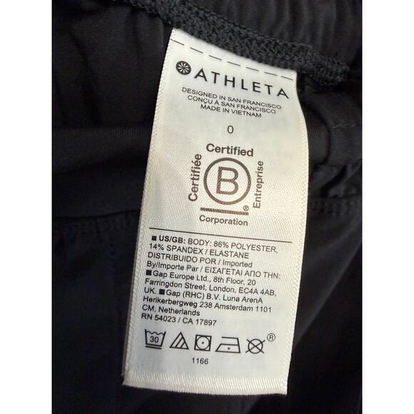 Athleta High Road Cargo Pant Black Lightweight Travel Women's Sz 0 - Picture 11 of 11